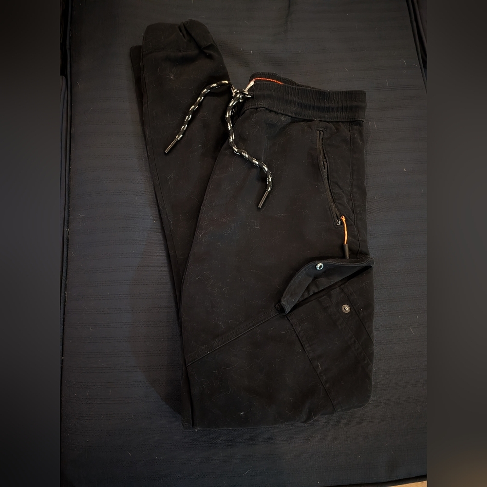 Across The Pond Black Jogger Pants Size Medium